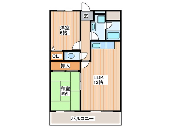 ネスト・クレ－ルの物件間取画像